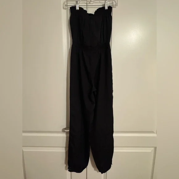 Alice Ritter Silk Dotted Black Jumpsuit - Picture 5 of 9